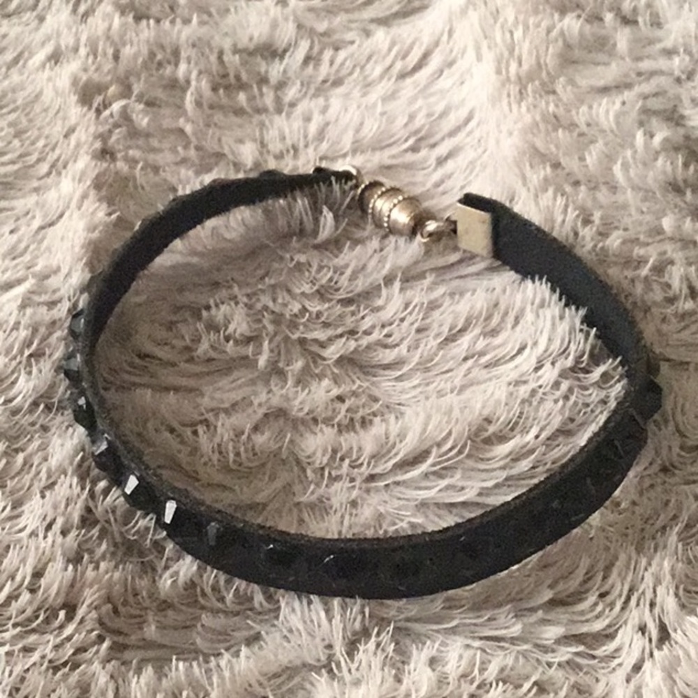 Black Swarovski Crystal bracelet in jet